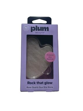 Plum Beauty Rose Quartz Gua Sha Stone - Pink